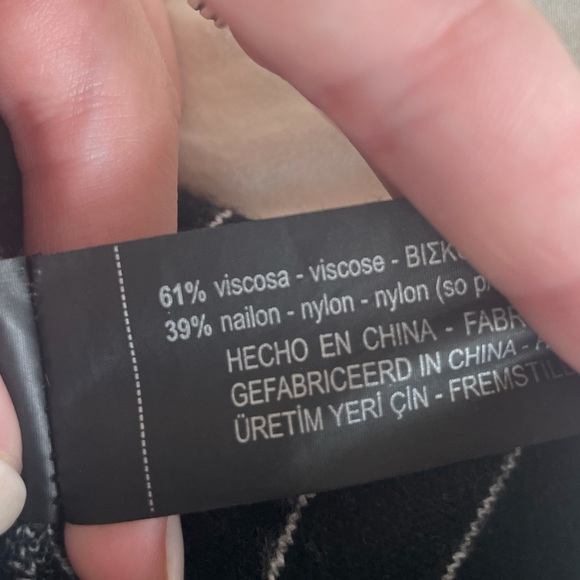 Zara Striped Skater Skirt - Picture 7 of 10